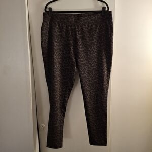 Catherines Women's Leopard Print Leggings